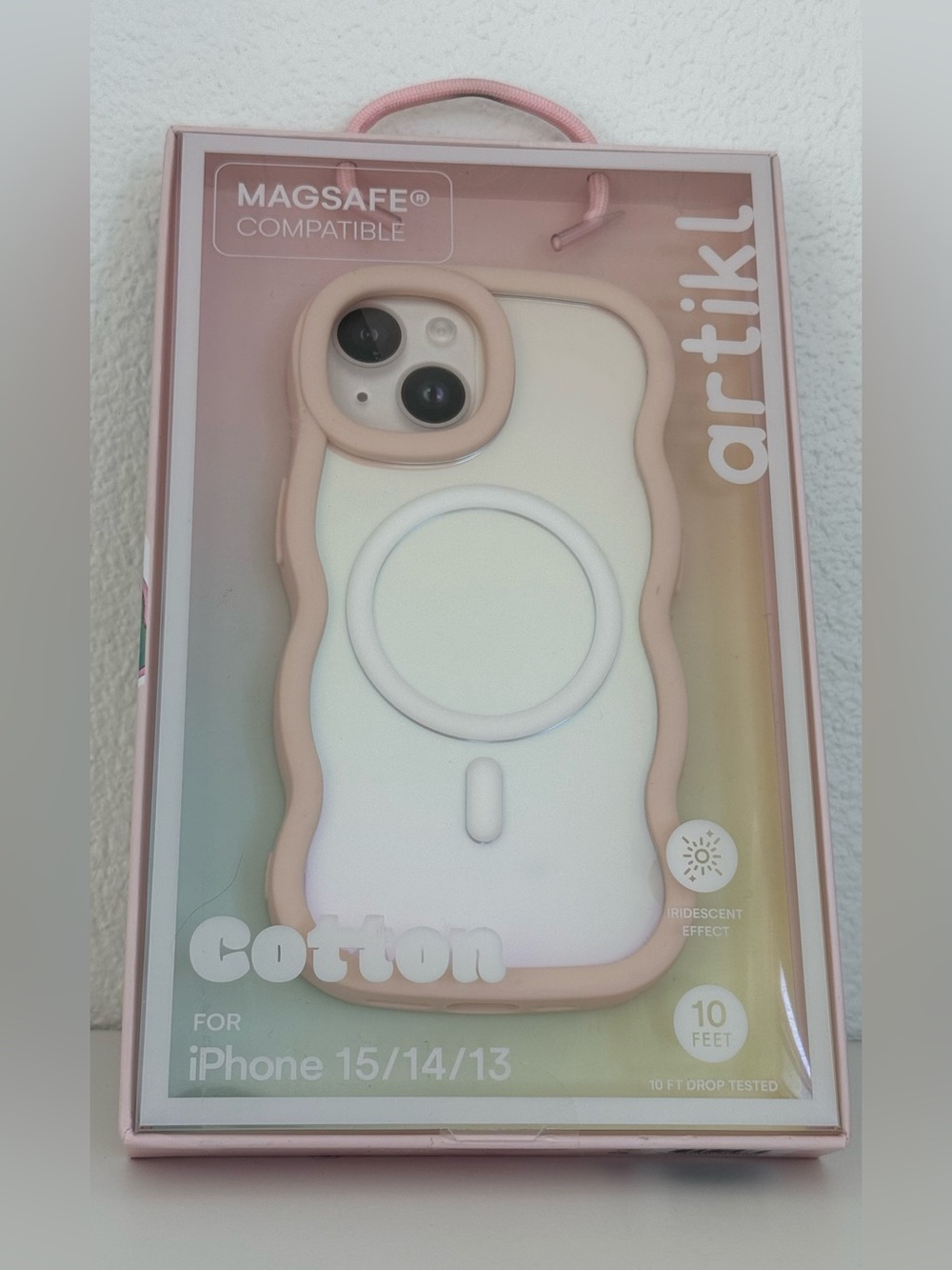 Artikl Cotton MagSafe iPhone 15 14 13 Pink Iridescent Case NWT
